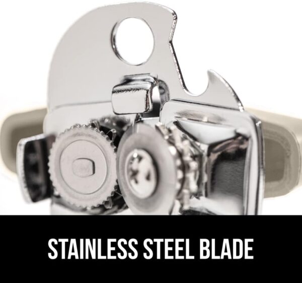 Steel Smooth Edge Manual Can Opener and Bottle Openers, Soft Handle - Image 3