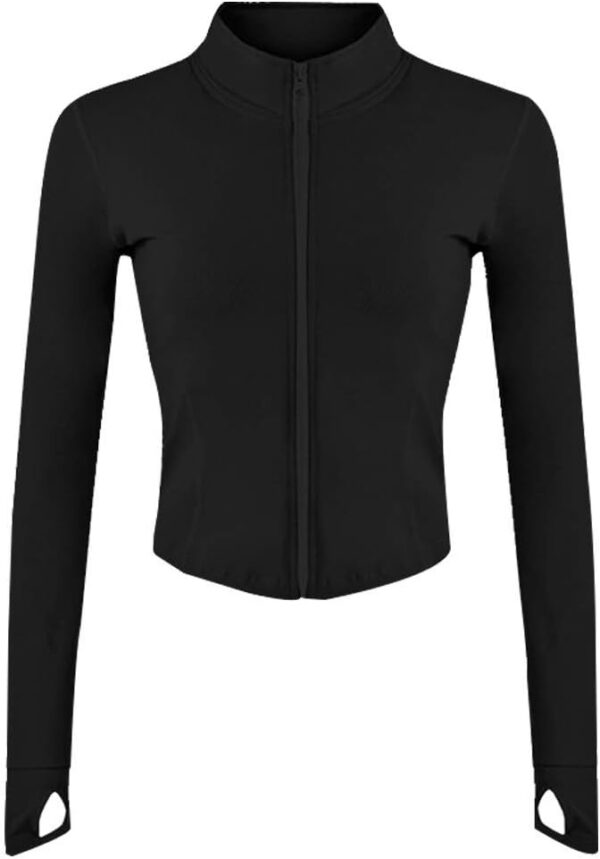 Lviefent Womens Lightweight Full Zip Running Track Jacket Workout Slim