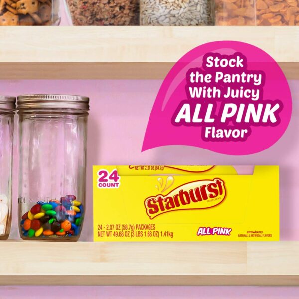 STARBURST All Pink Fruit Chews Candy Bulk Pack - Image 6