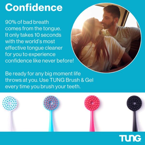 Tung Tongue Brush & Gel Kit | Tongue Cleaner for Adults - Image 4