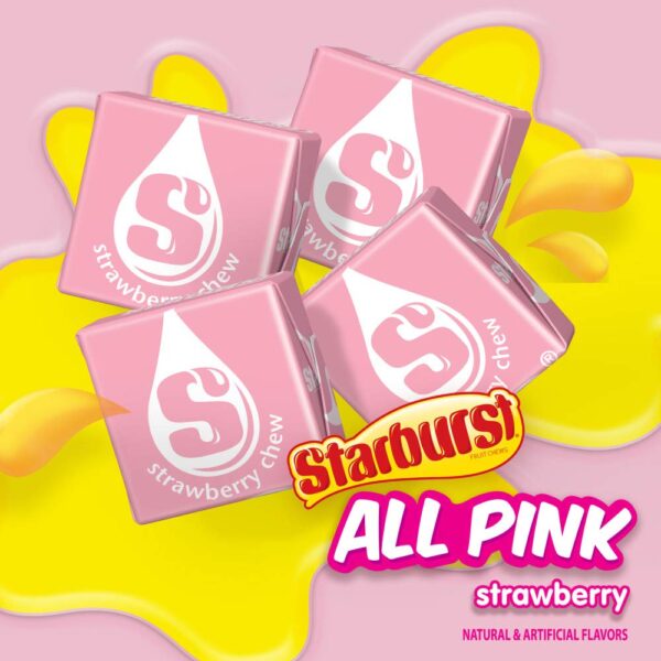 STARBURST All Pink Fruit Chews Candy Bulk Pack - Image 3