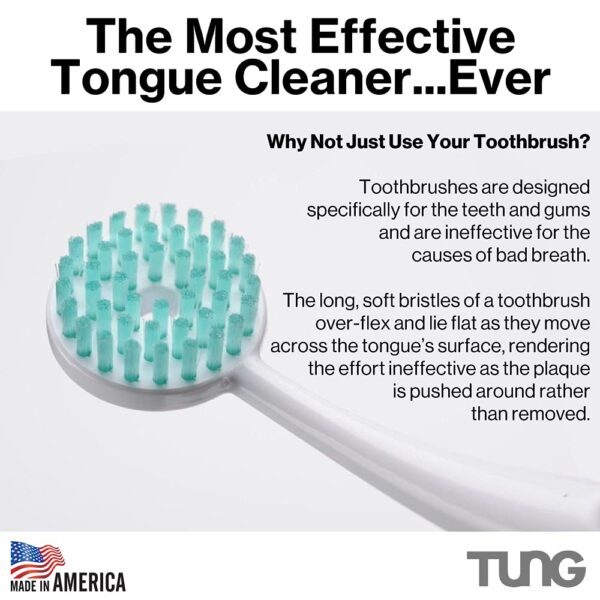 Tung Tongue Brush & Gel Kit | Tongue Cleaner for Adults - Image 3