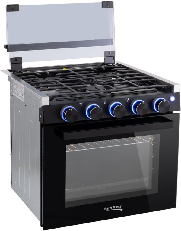 RecPro RV Stove Black Finish