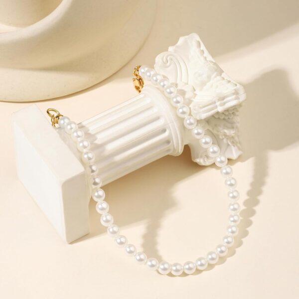 Gold Tiny Pearl Bracelets for Women Dainty - Image 4