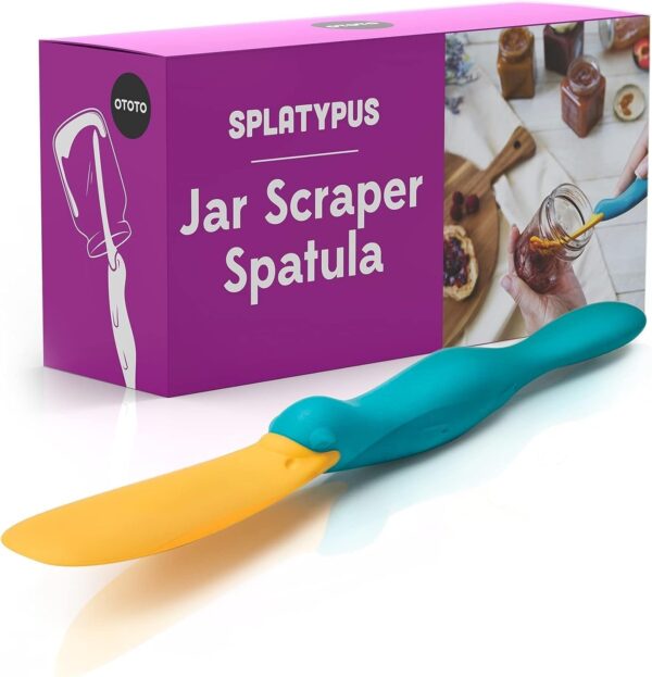 OTOTO Splatypus Jar Spatula for Scooping and Scraping - Unique Fun Cooking Kitchen Gadgets for Foodies -