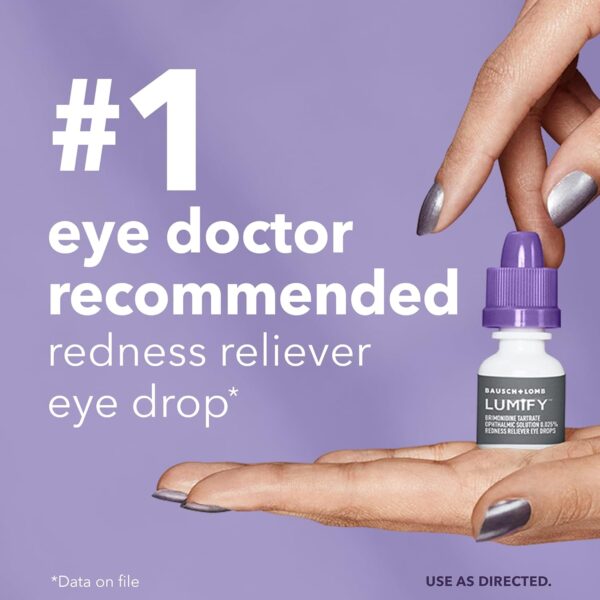 LUMIFY Redness Reliever Eye Drops, For Whiter & Brighter Looking Eyes, - Image 4