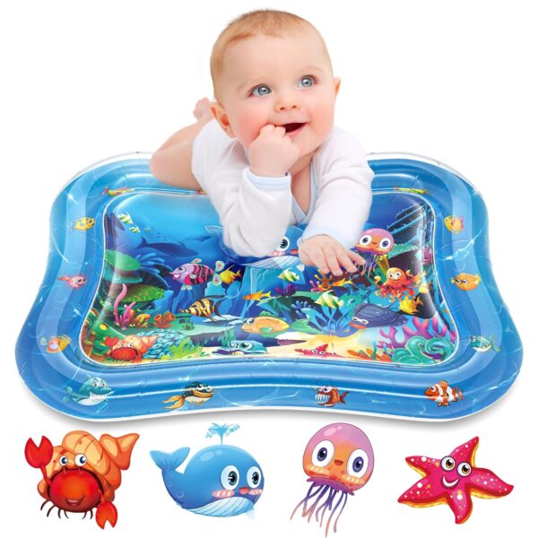 Infinno Inflatable Tummy Time Mat Premium Baby Water Play Mat for Infants and Toddlers