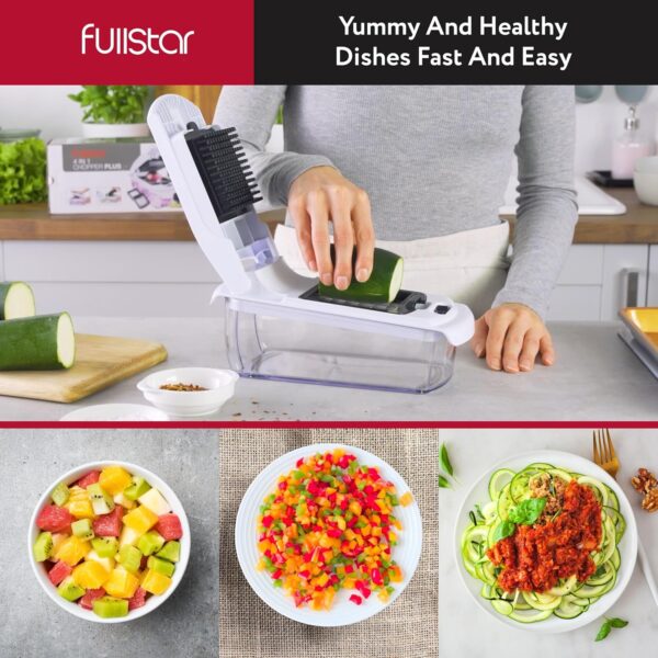 Fullstar Vegetable Chopper - Food Chopper - Onion Chopper - Vegetable Slicer & Spiralizer - Image 3