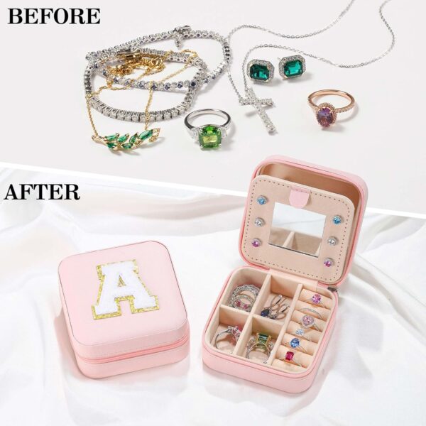 Parima Teen Girl Gifts Trendy Stuff - Travel Jewelry Boxes for Girls, Necklace Earring Organizer for Girls, 4-16 Year Old Birthday Gifts for Teen Girls, Christmas Gifts for Girls 2025 - Image 2