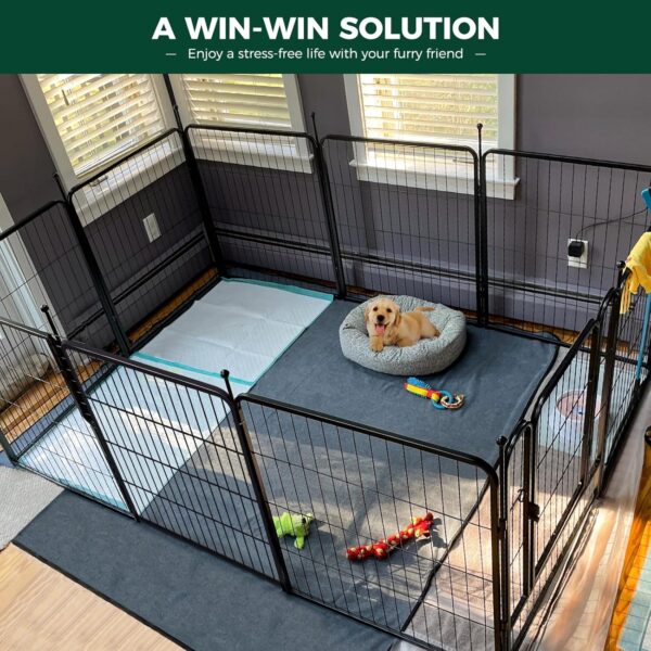 FXW Rollick Dog Playpen for Yard, RV Camping, 32 inch 8 Panels for Small and Medium Dogs│Patented - Image 2