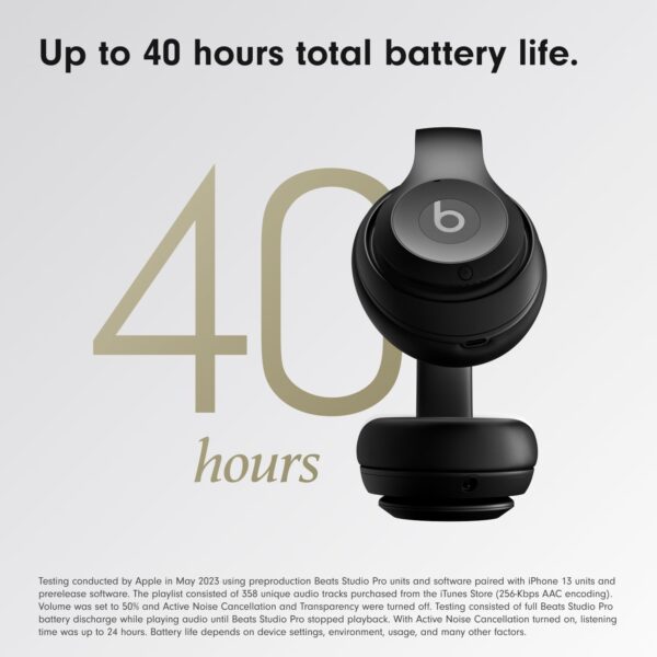 Beats Studio Pro - Wireless Bluetooth Noise Cancelling Headphones - Personalized Spatial Audio, USB-C Lossless Audio, Apple & Android Compatibility, Up to 40 Hours Battery Life - Image 2