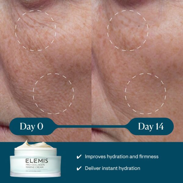 ELEMIS Pro-Collagen Marine Cream, Lightweight Anti-Wrinkle Daily Facial Moisturizer - Image 2
