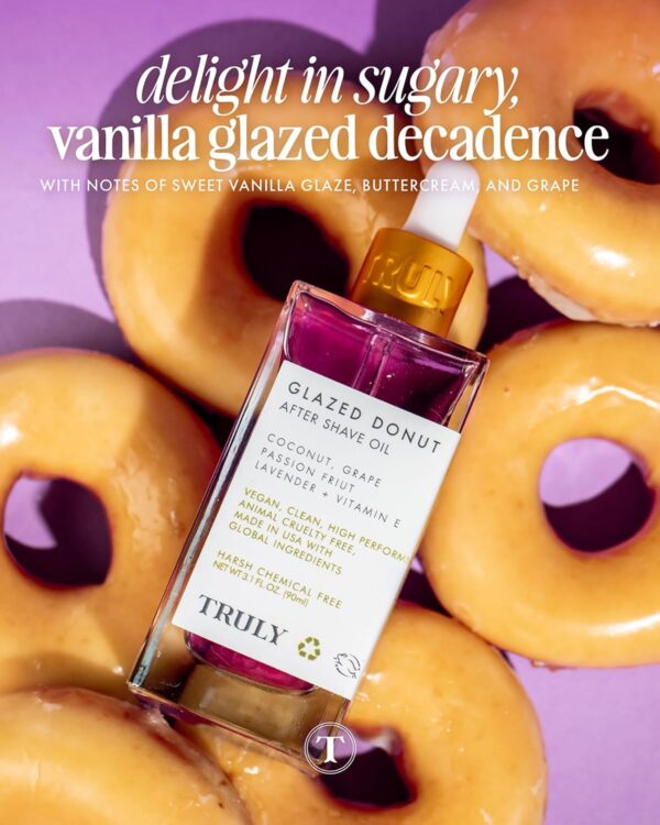 Truly Beauty Glazed Donut After Shave Oil - Razor Bumps Treatment for Women, Razor Bump and Ingrown Hair Treatment for Bikini Area - 3.1 OZ - Image 4